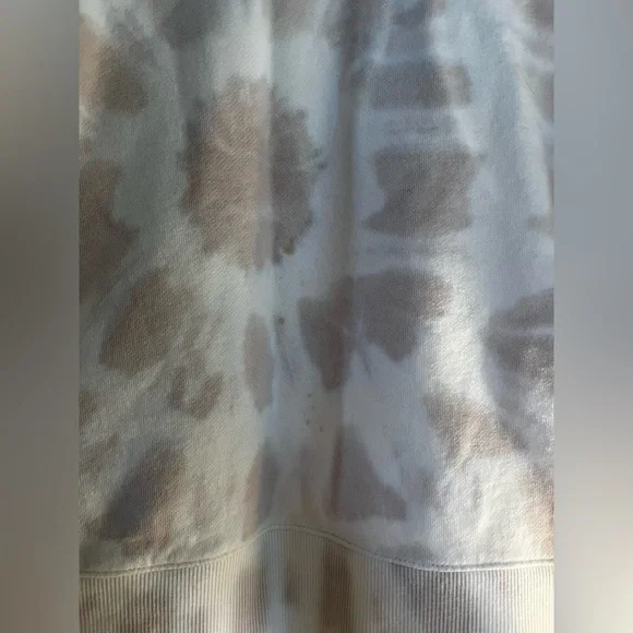 Madewell Spiral Tie-Dye Sweatshirt in Cream and Brown - Picture 3 of 6